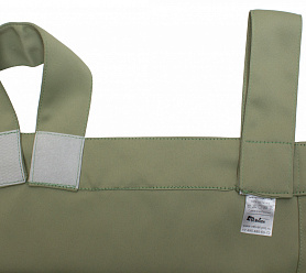 Шторы Премиум зеленые на петлях на липучках блэкаут