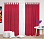 Шторы Стандарт красные на петлях на липучках