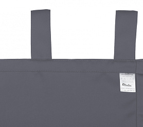 Шторы Премиум серые на петлях без липучек блэкаут