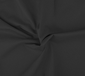 Шторы Стандарт темно-серые на петлях на липучках в спальню и гостиную