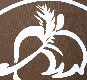 Штора Премиум с логотипом блэкаут