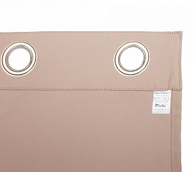 Шторы Премиум персиковые на люверсах блэкаут