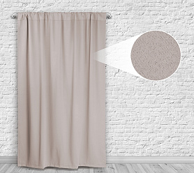 Шторы Премиум бежевые на кулиске блэкаут