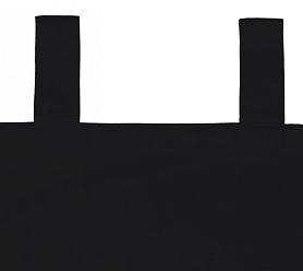 Шторы Стандарт черные на петлях без липучек в спальню и гостиную