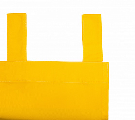 Шторы Стандарт желтые на петлях на липучках в спальню и гостиную