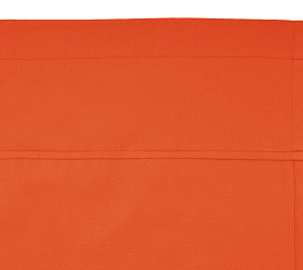 Шторы Стандарт оранжевые на кулиске с гребешком в спальню и гостиную