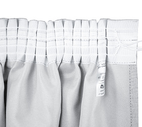 Санди однотонные v10 с креплением Шторная тесьма