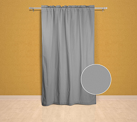 Шторы Эконом светло-серые на кулиске с гребешком недорогие