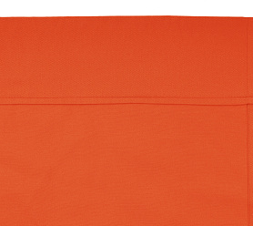 Шторы Стандарт оранжевые на кулиске с гребешком в спальню и гостиную