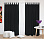 Шторы Премиум черные на петлях без липучек