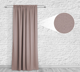 Шторы Премиум персиковые на тесьме блэкаут
