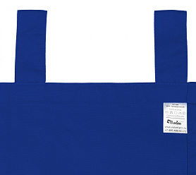 Шторы Стандарт синие на петлях без липучек в спальню и гостиную