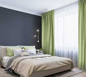 Канвас однотонные v33 с креплением Кулиска с гребешком 