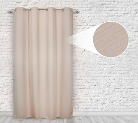 Шторы Премиум персиковые на люверсах блэкаут