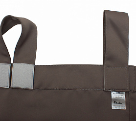 Шторы Премиум светло-коричневые на петлях на липучках блэкаут