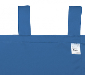 Шторы Премиум синие на петлях без липучек блэкаут