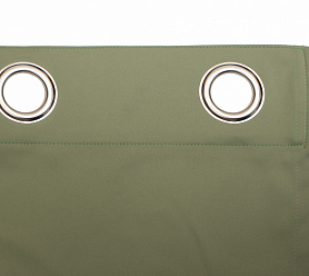 Шторы Премиум зеленые на люверсах блэкаут