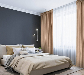 Канвас однотонные v09 с креплением Кулиска с гребешком