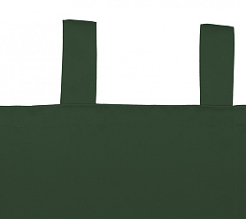 Шторы Премиум темно-зеленые на петлях без липучек блэкаут