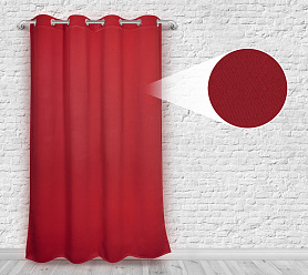 Шторы Премиум терракотовые на люверсах блэкаут