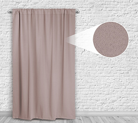 Шторы Премиум персиковые на кулиске блэкаут