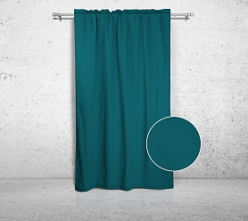Шторы Стандарт изумрудные на кулиске с гребешком в спальню и гостиную