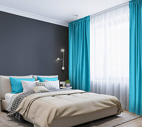 Канвас однотонные v28 с креплением Кулиска с гребешком 