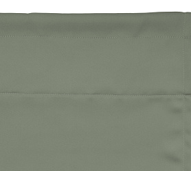 Шторы Премиум зеленые на кулиске с гребешком блэкаут