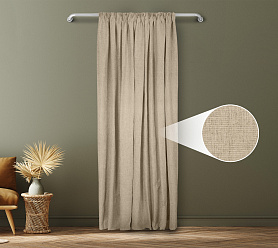 Санди однотонные v12 с креплением Шторная тесьма