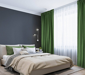 Канвас однотонные v34 с креплением Кулиска с гребешком