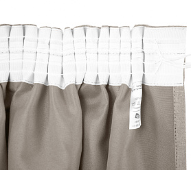 Санди однотонные v04 с креплением Шторная тесьма