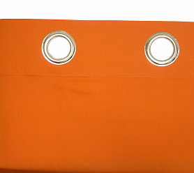 Шторы Стандарт оранжевые на люверсах в спальню и гостиную